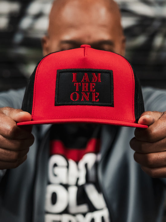 I Am The One Hat (Red/Black)