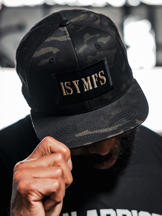 ISYMFS Hat (Black Camo/Gold)