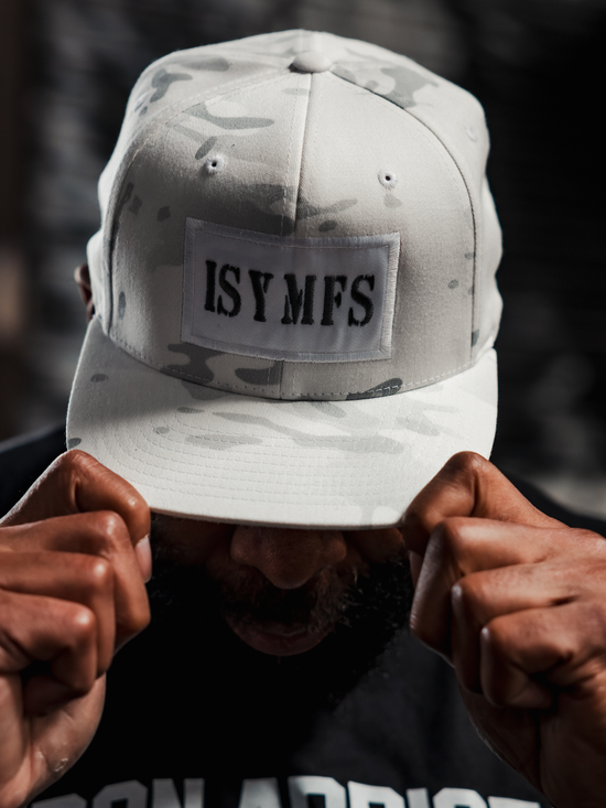 ISYMFS Hat (White Camo/Silver)