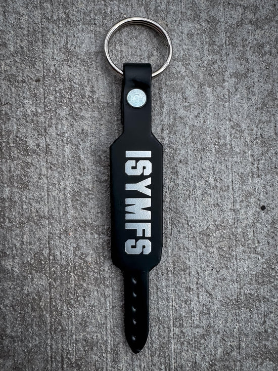 Iron Addicts ISYMFS Keychain Black/Silver/Tan