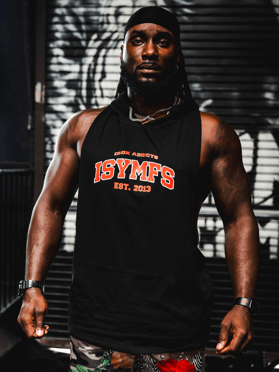 Sleeveless Hoodie | Iron Addicts Brands ISYMFS | Gym Apparel Brands