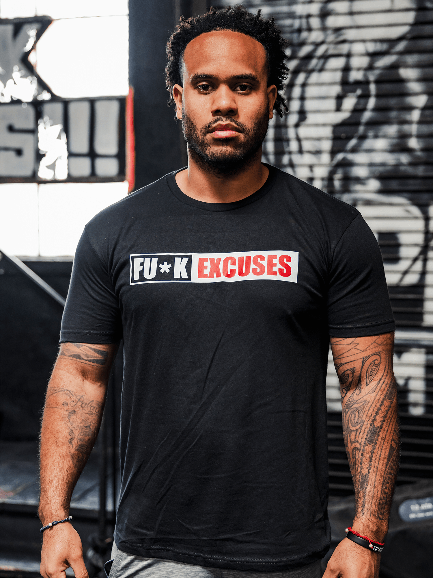 Gym Apparel Workout Clothes Fu*k Excuses Iron Addicts Brands CT Fletcher