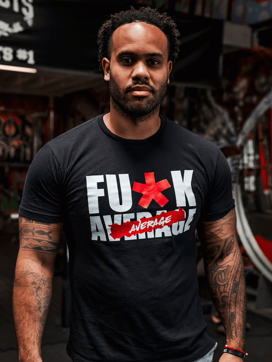 Iron Addicts Brands Gym Apparel Brand Fu*k Average Tee Shirt