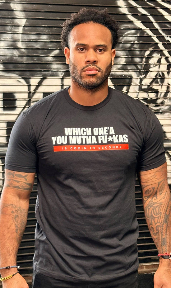 Iron Addicts "Which One'a You Mutha Fu*ckas Is Coming In Second?" Tee Shirt