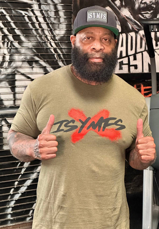 Iron Addicts New ISYMFS Graffiti Tee Shirt Military Green