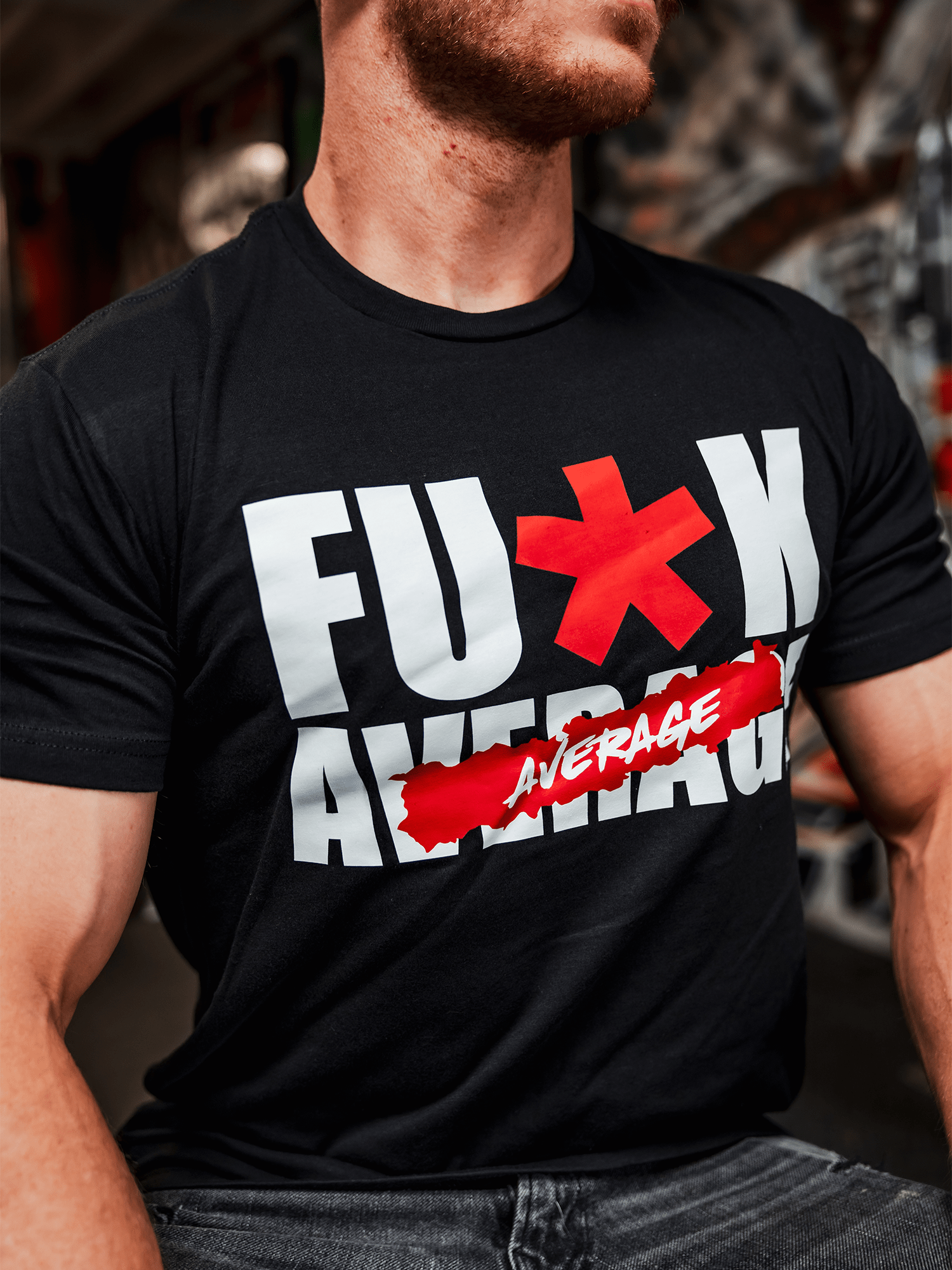 Gym Clothing Fu*k Average Tee Shirt Iron Addicts Brands