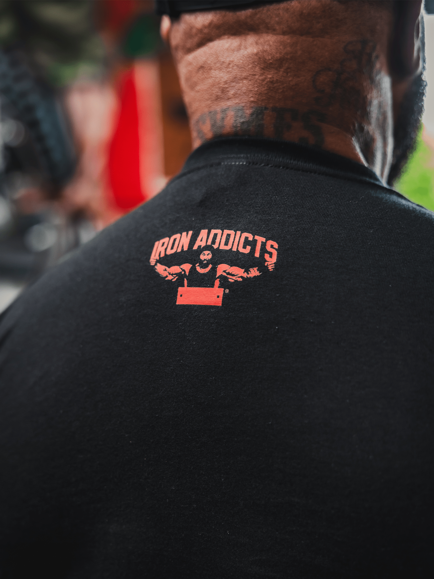 Gym Clothing Iron Addicts Logo Red