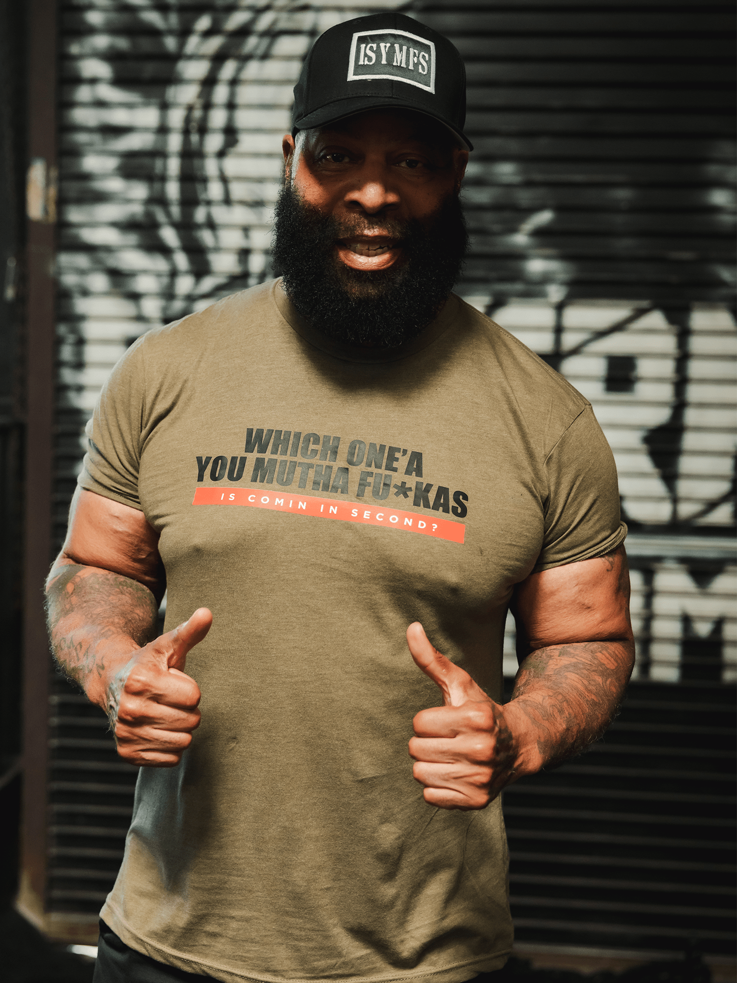 Gym Clothing Iron Addicts Brands Military Green Tee Shirt