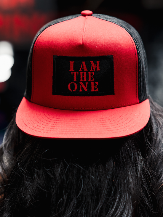 I Am The One Hat (Red/Black)