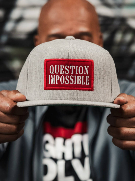 Iron Addicts Question Impossible Hat (Grey / Red)