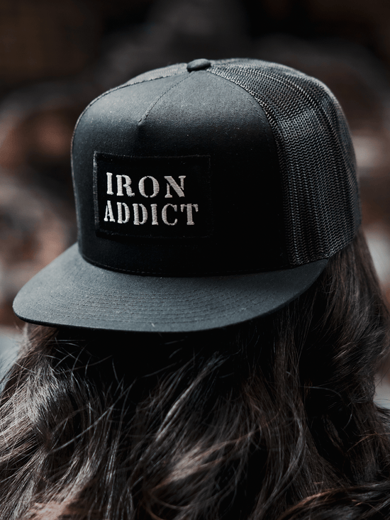 Iron Addict Hat (Black/White)