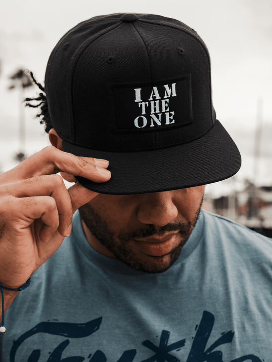 Snapback Hats | Iron Addicts Brands | I Am The One Hat (Black/White)