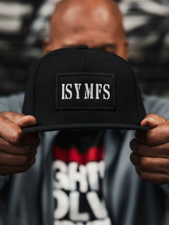 Snapback Hats | Iron Addicts Brands | ISYMFS Hat (Black/White)