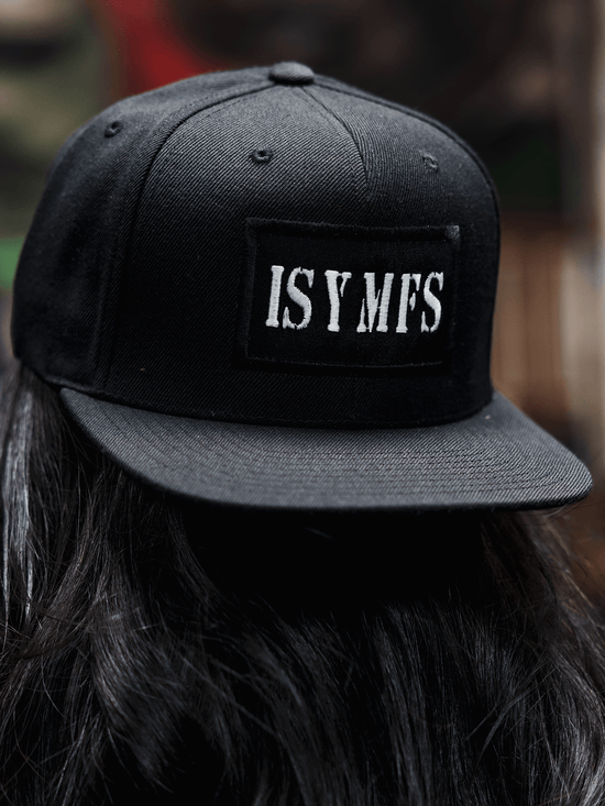 Snapback Hats | Iron Addicts Brands | ISYMFS Hat (Black/White)