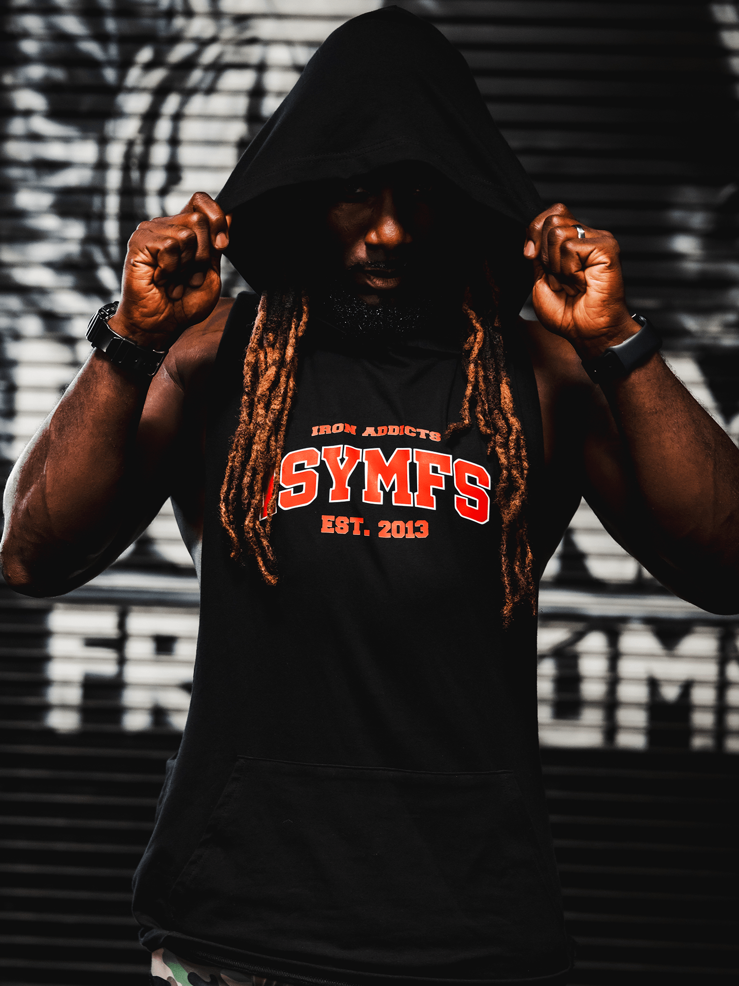 Workout Clothes Hooded Tee Iron Addicts ISYMFS CT Fletcher