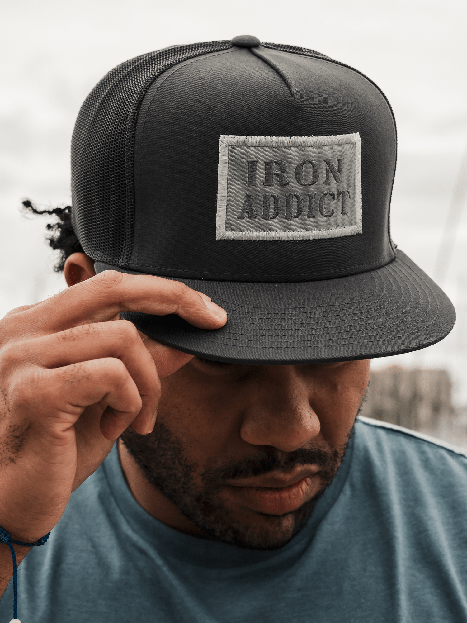 Snapback Hats Iron Addict Grey/Silver