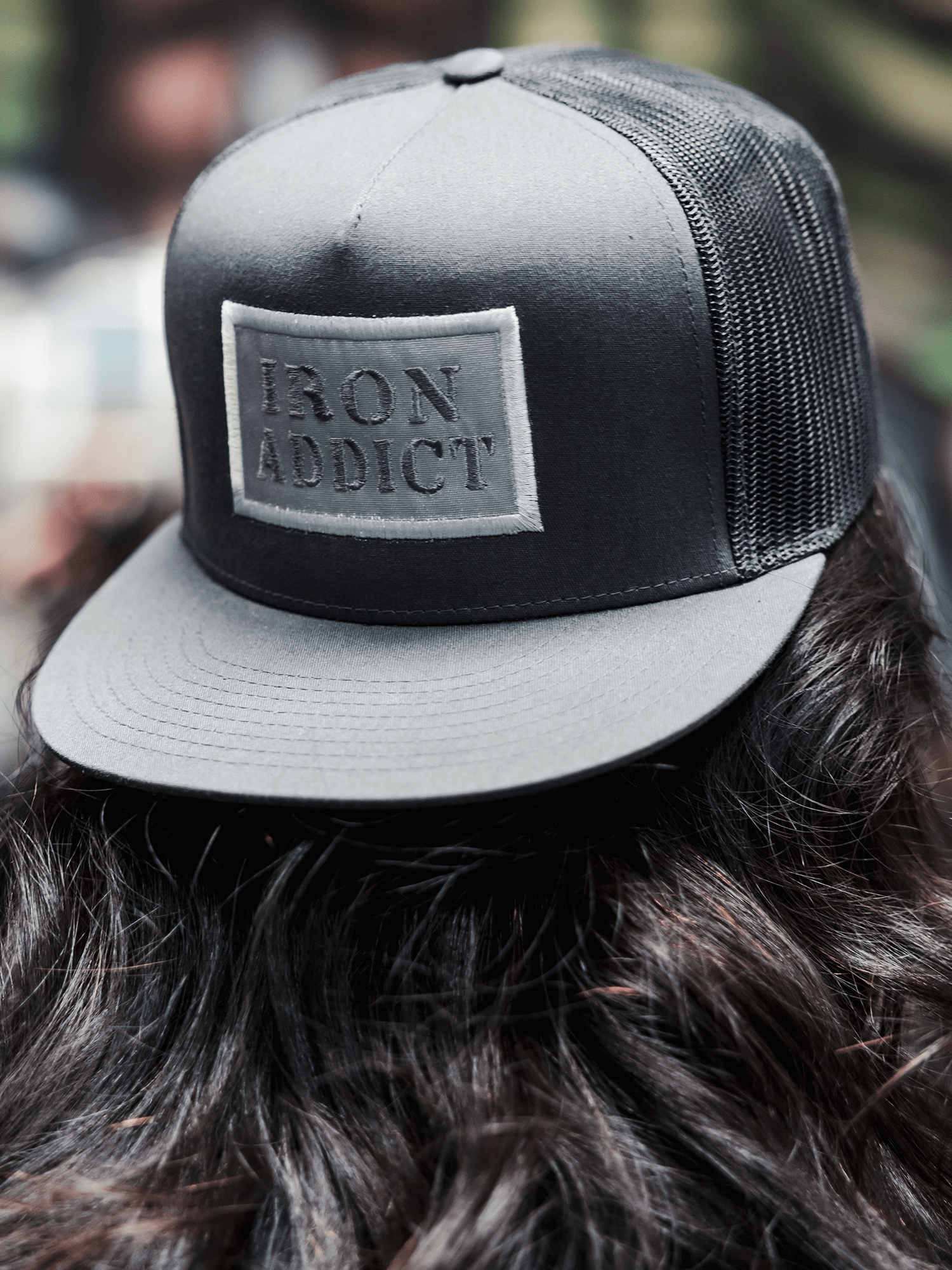 Iron Addict Snapback Hat Grey/Silver CT Fletcher