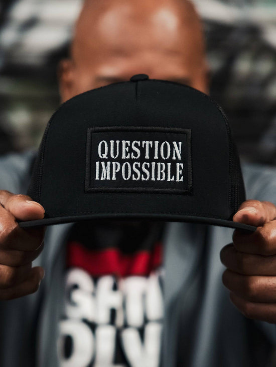 Snapback Hats Question Impossible Iron Addicts Brands Black and White