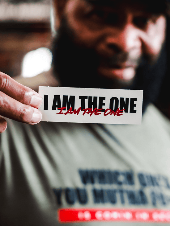 Sticker I Am The One Iron Addicts Brands CT Fletcher